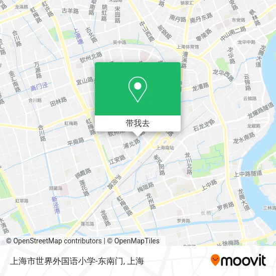 上海市世界外国语小学-东南门地图
