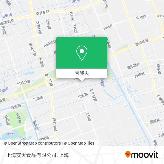 上海安大食品有限公司地图