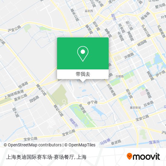 上海奥迪国际赛车场-赛场餐厅地图