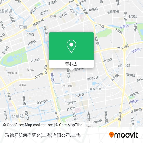 瑞德肝脏疾病研究(上海)有限公司地图