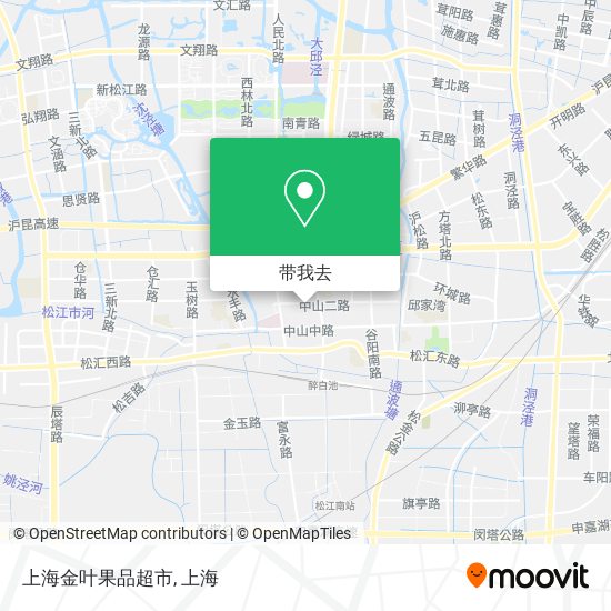 上海金叶果品超市地图