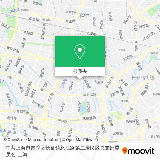 中共上海市普陀区长征镇怒江路第二居民区总支部委员会地图