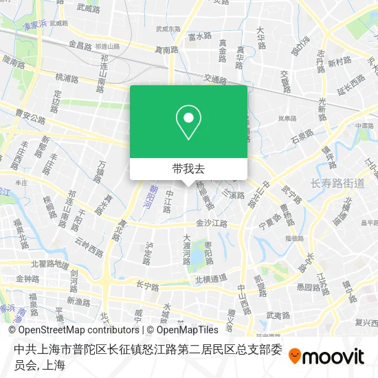中共上海市普陀区长征镇怒江路第二居民区总支部委员会地图