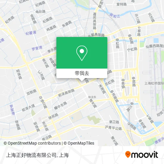 上海正好物流有限公司地图
