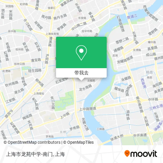 上海市龙苑中学-南门地图