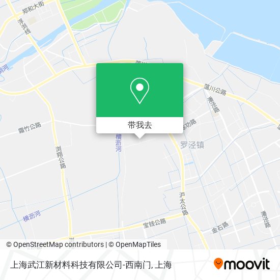 上海武江新材料科技有限公司-西南门地图