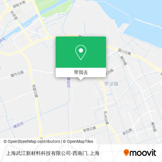 上海武江新材料科技有限公司-西南门地图