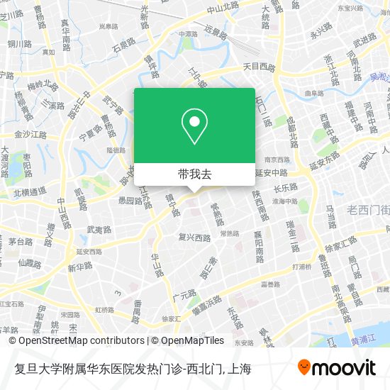 复旦大学附属华东医院发热门诊-西北门地图