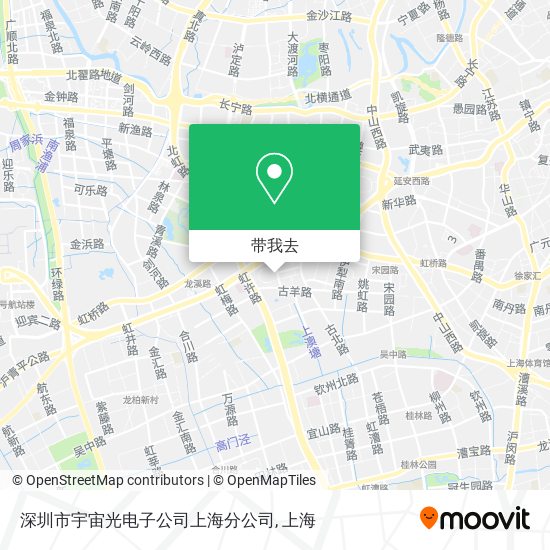 深圳市宇宙光电子公司上海分公司地图
