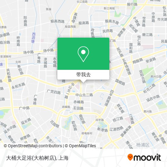 大桶大足浴(大柏树店)地图