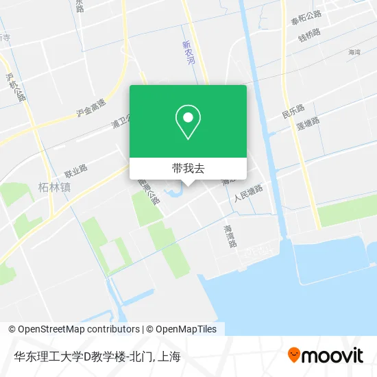 华东理工大学D教学楼-北门地图