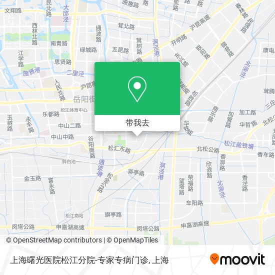 上海曙光医院松江分院-专家专病门诊地图