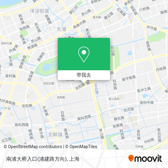 南浦大桥入口(浦建路方向)地图