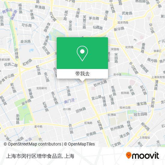 上海市闵行区增华食品店地图