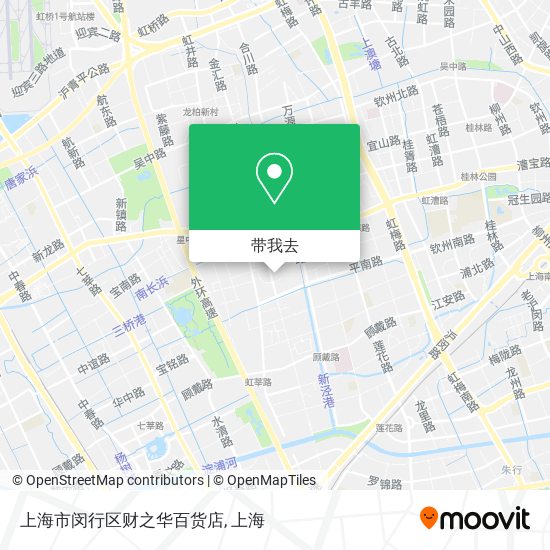 上海市闵行区财之华百货店地图