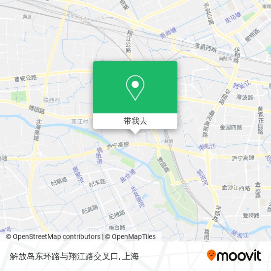 解放岛东环路与翔江路交叉口地图