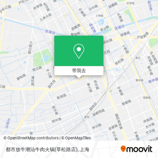 都市放牛潮汕牛肉火锅(莘松路店)地图