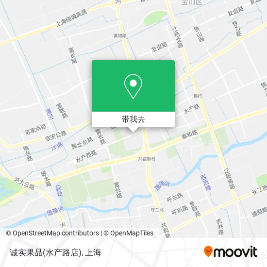 诚实果品(水产路店)地图