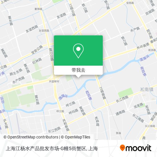 上海江杨水产品批发市场-G幢5街蟹区地图