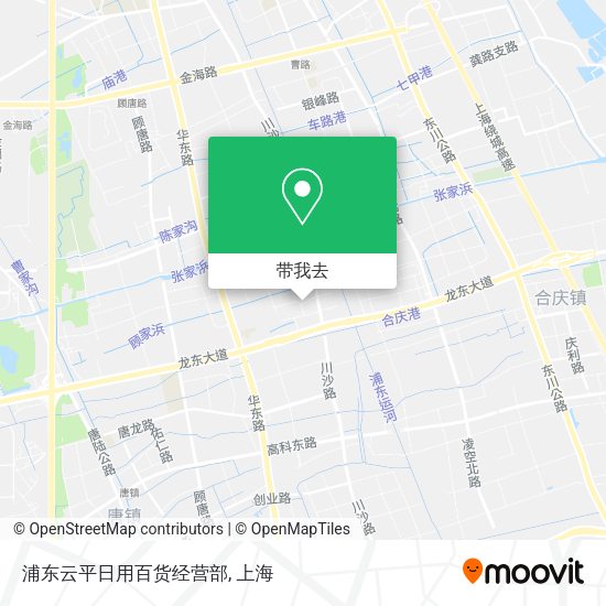 浦东云平日用百货经营部地图