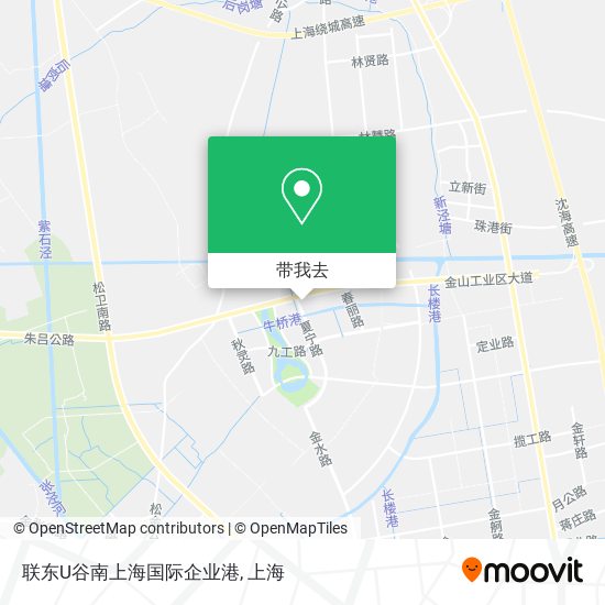 联东U谷南上海国际企业港地图
