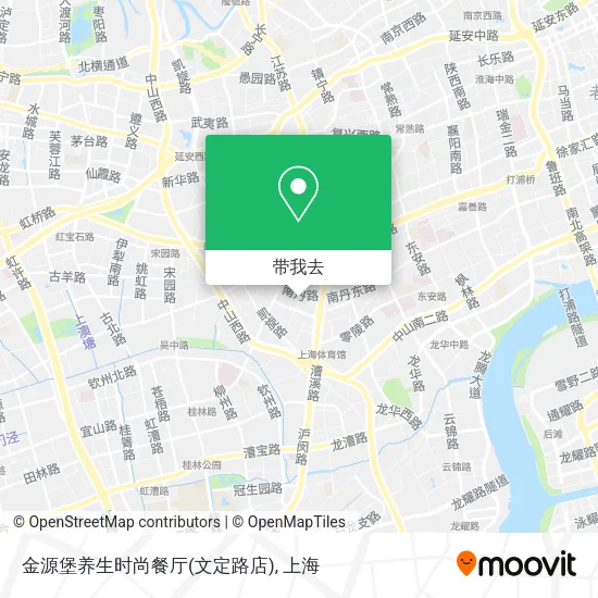 金源堡养生时尚餐厅(文定路店)地图