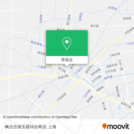 枫泾古镇玉器综合商店地图