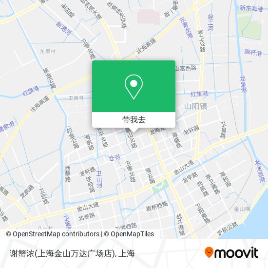 谢蟹浓(上海金山万达广场店)地图