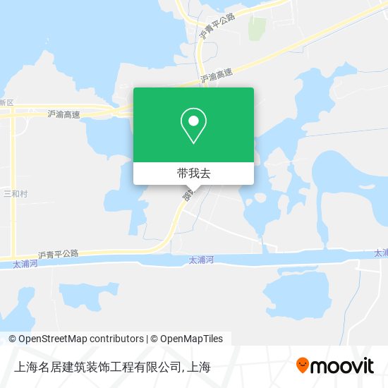 上海名居建筑装饰工程有限公司地图