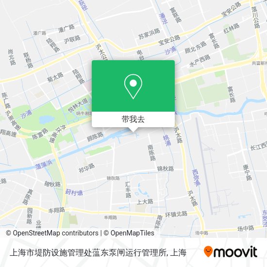 上海市堤防设施管理处蕰东泵闸运行管理所地图