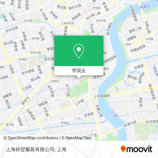 上海祥翌服装有限公司地图