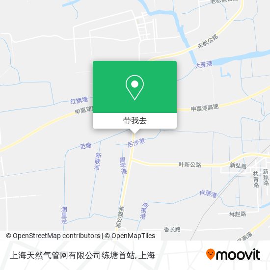上海天然气管网有限公司练塘首站地图