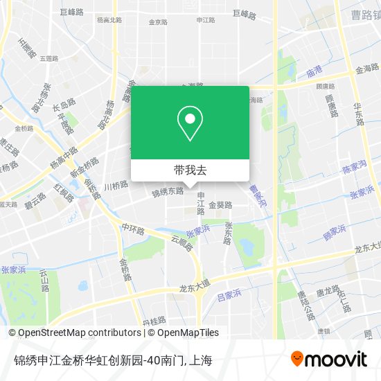 锦绣申江金桥华虹创新园-40南门地图