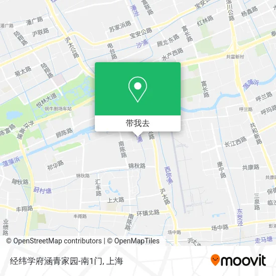 经纬学府涵青家园-南1门地图