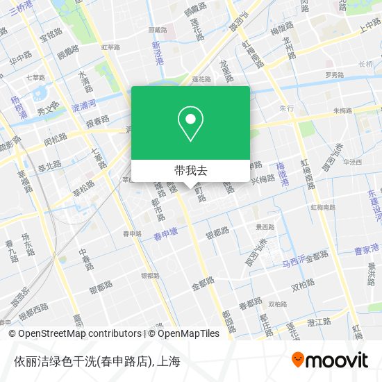 依丽洁绿色干洗(春申路店)地图