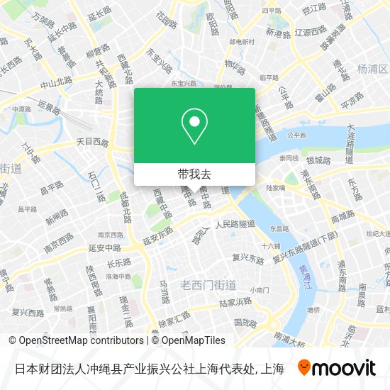 日本财团法人冲绳县产业振兴公社上海代表处地图