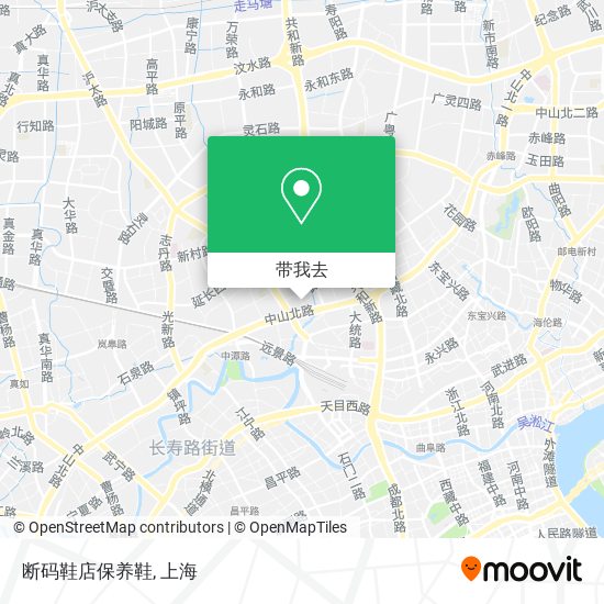 断码鞋店保养鞋地图