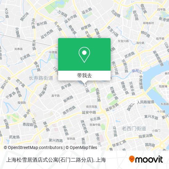 上海松雪居酒店式公寓(石门二路分店)地图