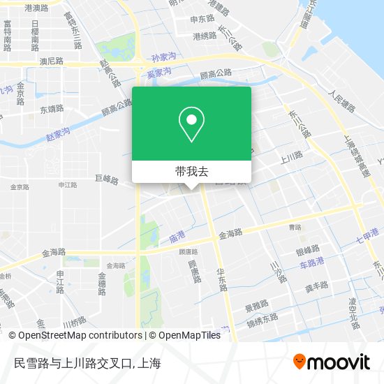 民雪路与上川路交叉口地图