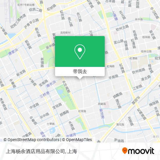 上海杨余酒店用品有限公司地图