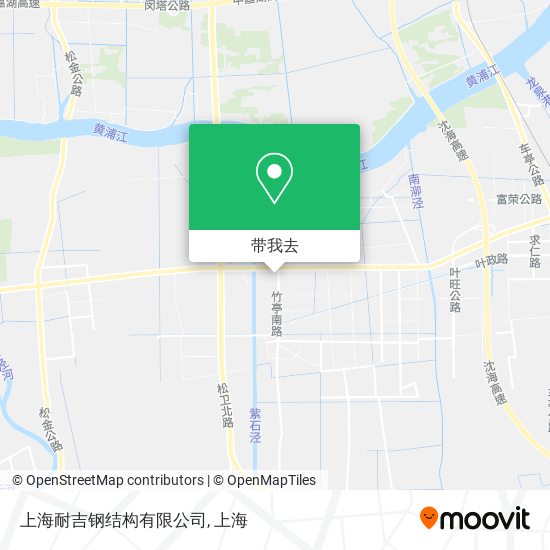 上海耐吉钢结构有限公司地图