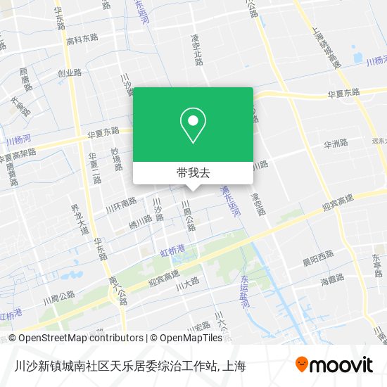 川沙新镇城南社区天乐居委综治工作站地图