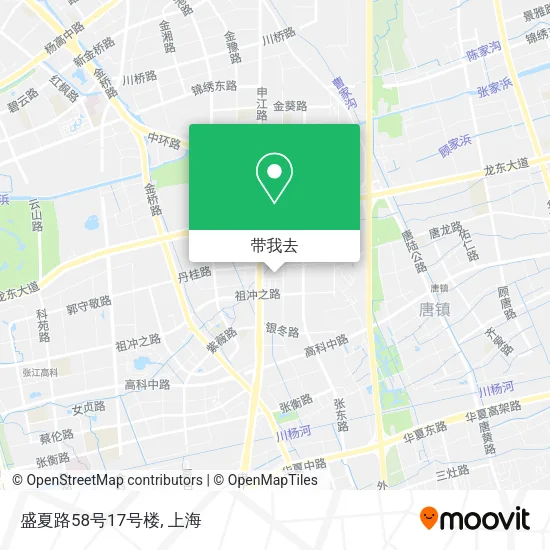盛夏路58号17号楼地图