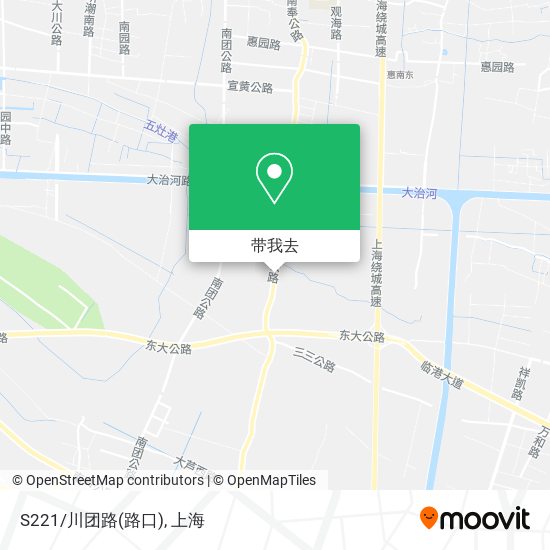 S221/川团路(路口)地图