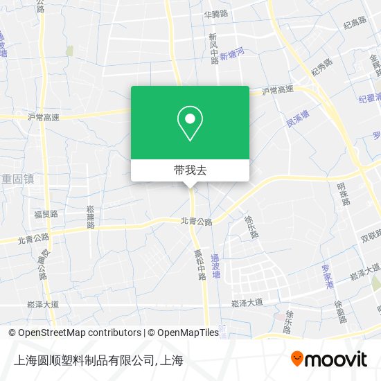 上海圆顺塑料制品有限公司地图