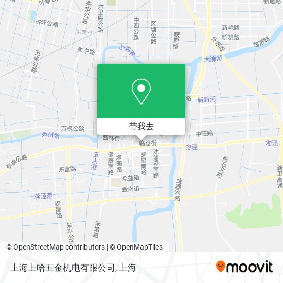 上海上哈五金机电有限公司地图