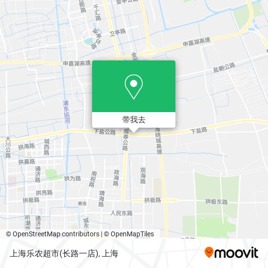 上海乐农超市(长路一店)地图