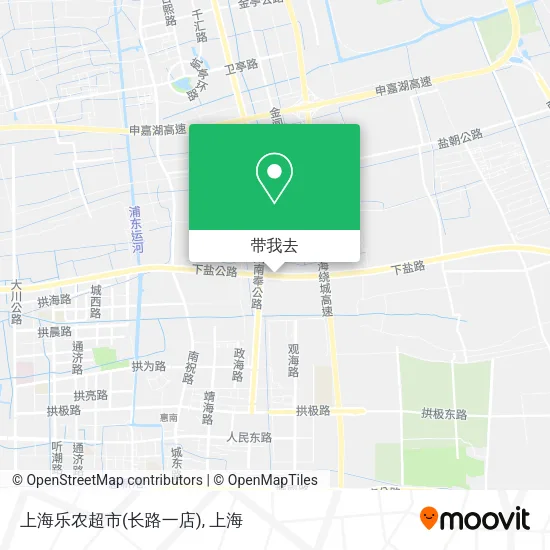上海乐农超市(长路一店)地图