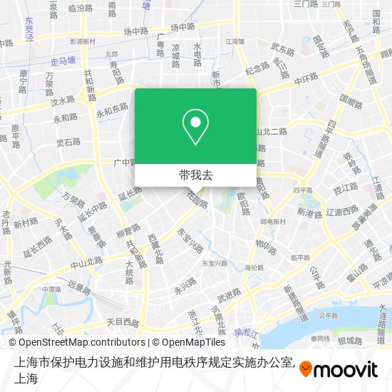 上海市保护电力设施和维护用电秩序规定实施办公室地图