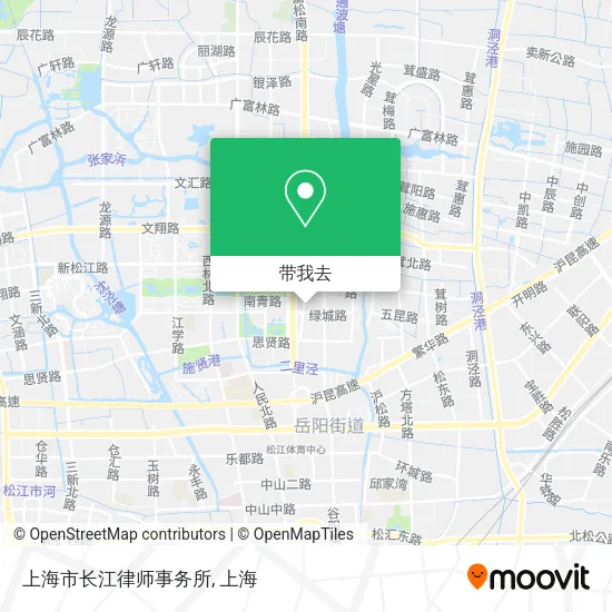 上海市长江律师事务所地图